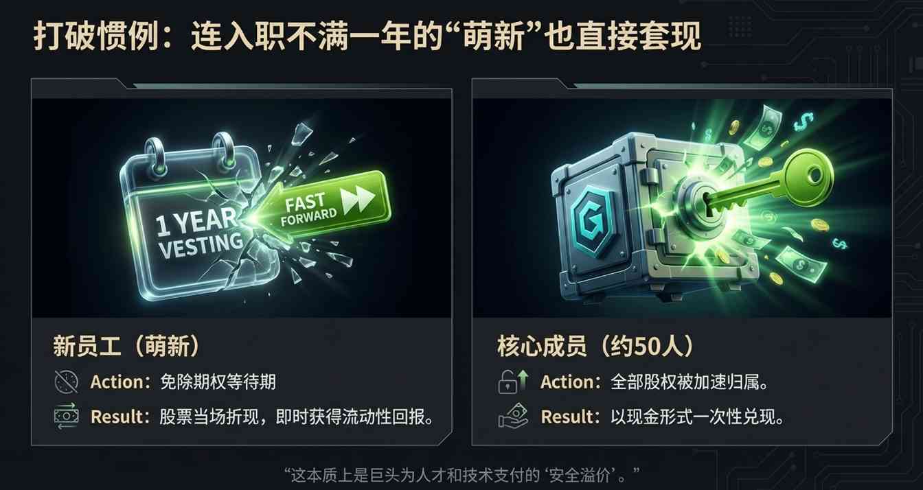 英伟达200亿美元非排他性授权 Groq核心技术团队全数并入(图4) 连新员工都被强制财富自由!英伟达买Groq细节曝光,现金直接甩脸上