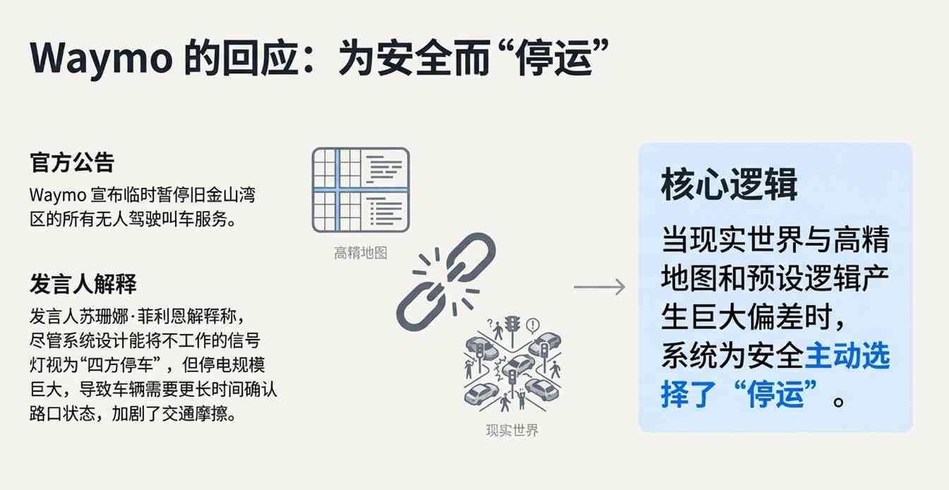 自动驾驶遭遇停电挑战,技术路径分歧暴露行业困境(图6) 马斯克笑疯了!谷歌无人车街头“装死”,一场大停电,暴露无人驾驶致命伤