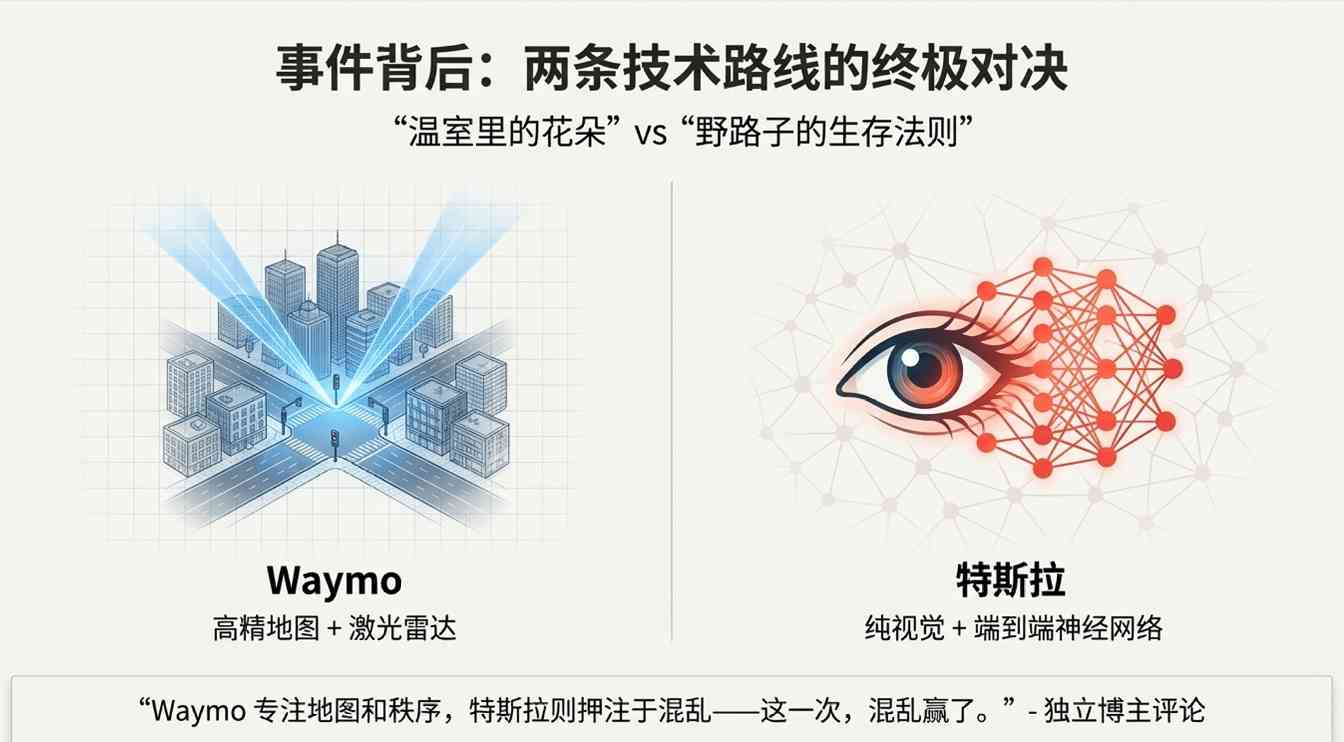 自动驾驶遭遇停电挑战,技术路径分歧暴露行业困境(图10) 马斯克笑疯了!谷歌无人车街头“装死”,一场大停电,暴露无人驾驶致命伤