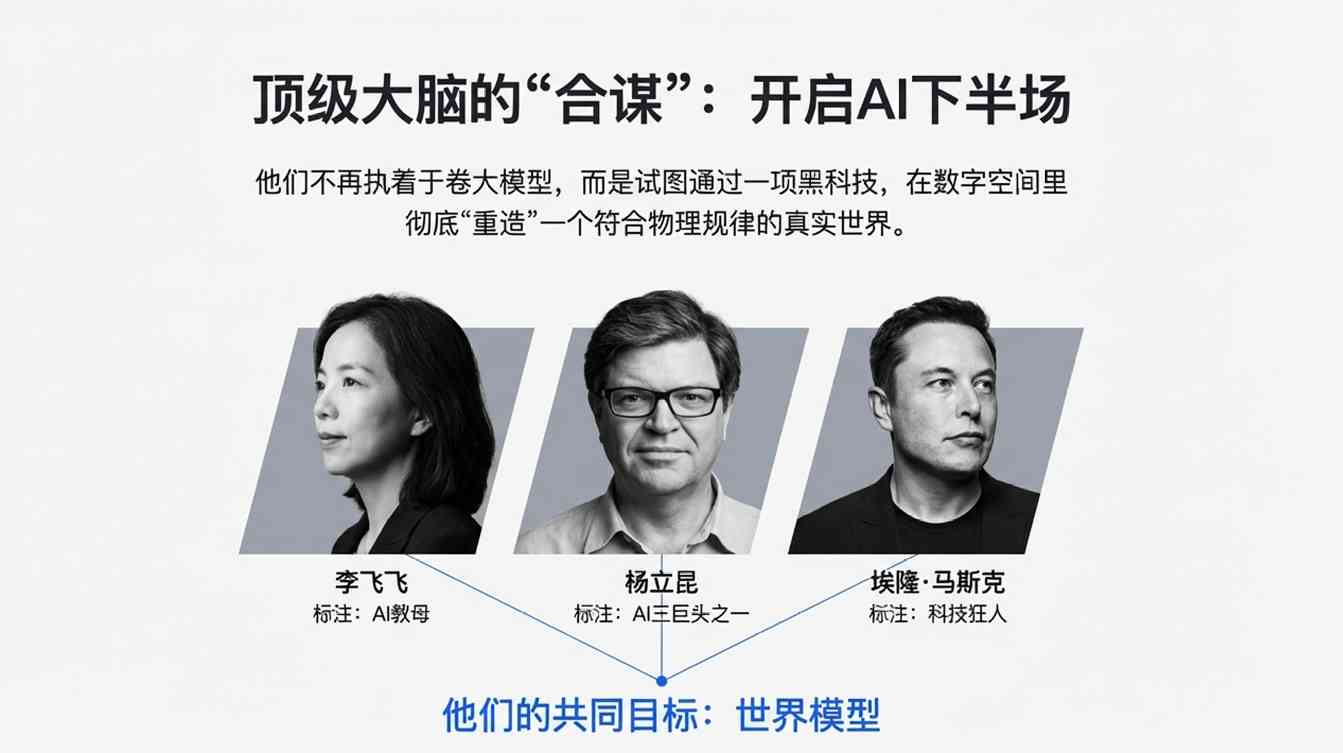 AI世界模型重塑游戏产业格局,李飞飞杨立昆马斯克入局万亿市场(图1) AI世界模型重塑游戏产业格局,李飞飞杨立昆马斯克入局万亿市场(图1)