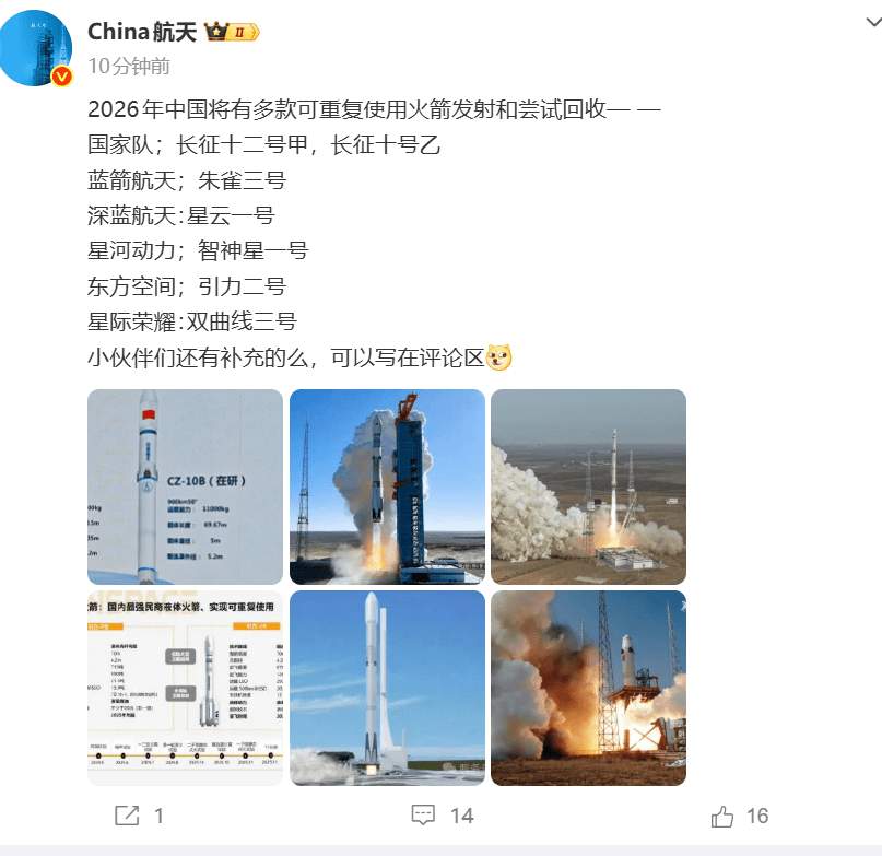中国商业航天加速追赶 SpaceX 朱雀三号挑战可回收火箭技术(图10) 马斯克没想到的中国速度!蓝箭抢跑IPO,2026中国可回收火箭“井喷”