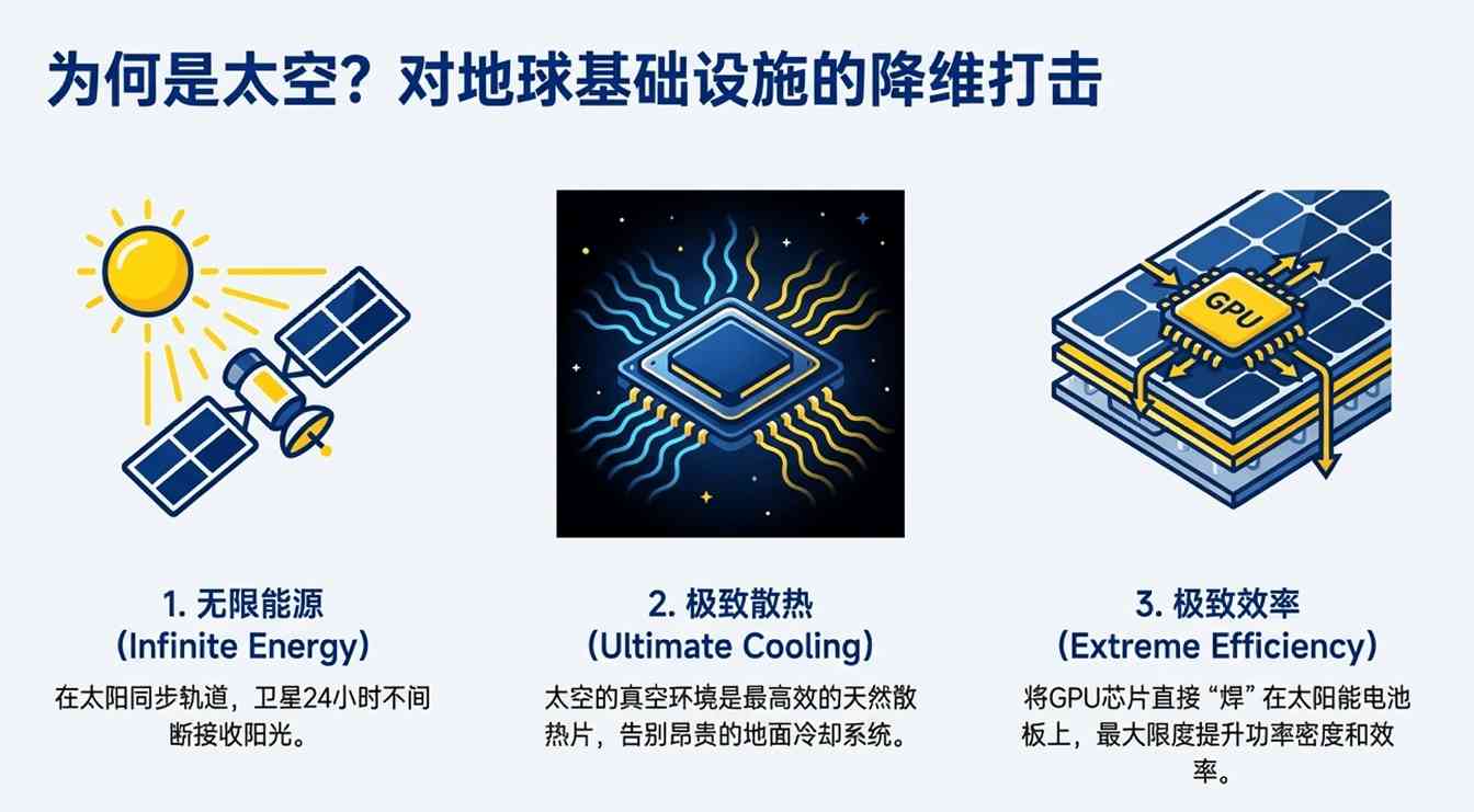 马斯克太空算力革命:月球电磁炮发射AI卫星重塑计算格局(图3) 马斯克太空算力革命:月球电磁炮发射AI卫星重塑计算格局(图3)