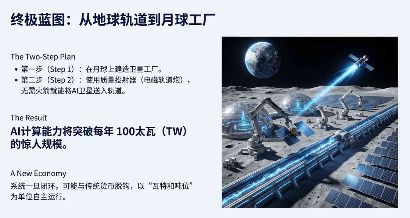 马斯克太空算力革命:月球电磁炮发射AI卫星重塑计算格局(图9) 马斯克太空算力革命:月球电磁炮发射AI卫星重塑计算格局(图9)