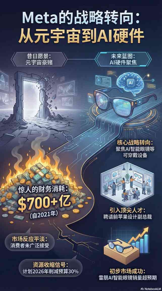 Meta大举削减元宇宙预算30% 全面转向AI硬件战略(图1) Meta大举削减元宇宙预算30% 全面转向AI硬件战略(图1)