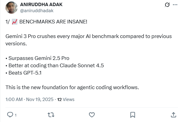 告别“AI味”!Gemini 3初体验:性格直爽、智商(图6) 告别“AI味”!Gemini 3初体验:性格直爽、智商断层,但这价格让我手抖