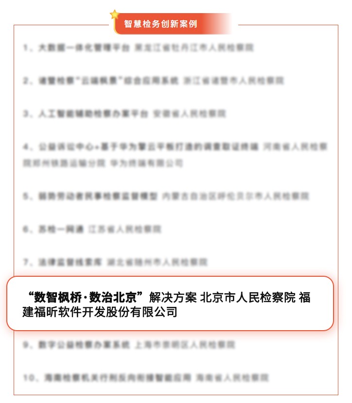 数智枫桥数治北京方案入选智慧检务创新案例(图3)