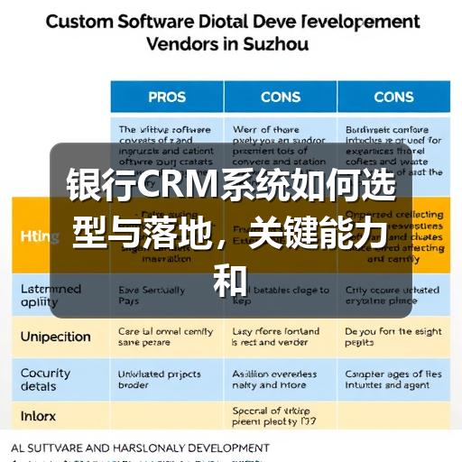 银行CRM系统如何选型与落地,关键能力和常见误区说明(图3) 银行CRM系统如何选型与落地,关键能力和常见误区说明