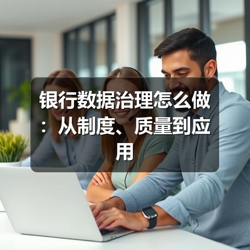 银行数据治理怎么做:从制度、质量到应用落地的完整思路(图3) 银行数据治理怎么做:从制度、质量到应用落地的完整思路