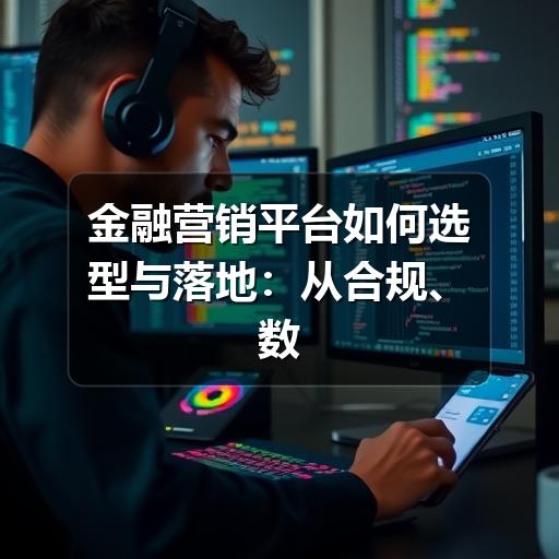 金融营销平台如何选型与落地:从合规、数据到转化的实用指南(图3) 金融营销平台如何选型与落地:从合规、数据到转化的实用指南