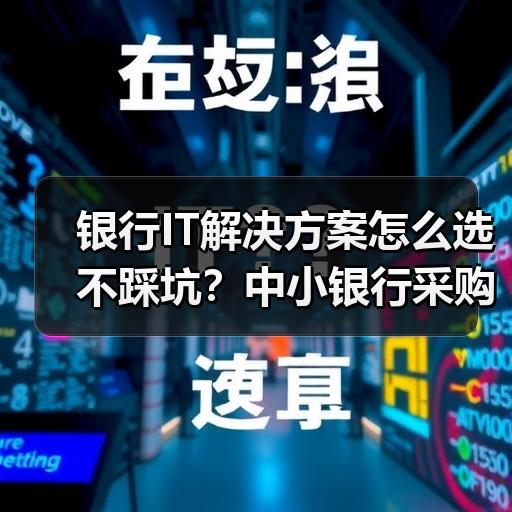 银行IT解决方案怎么选不踩坑？中小银行采